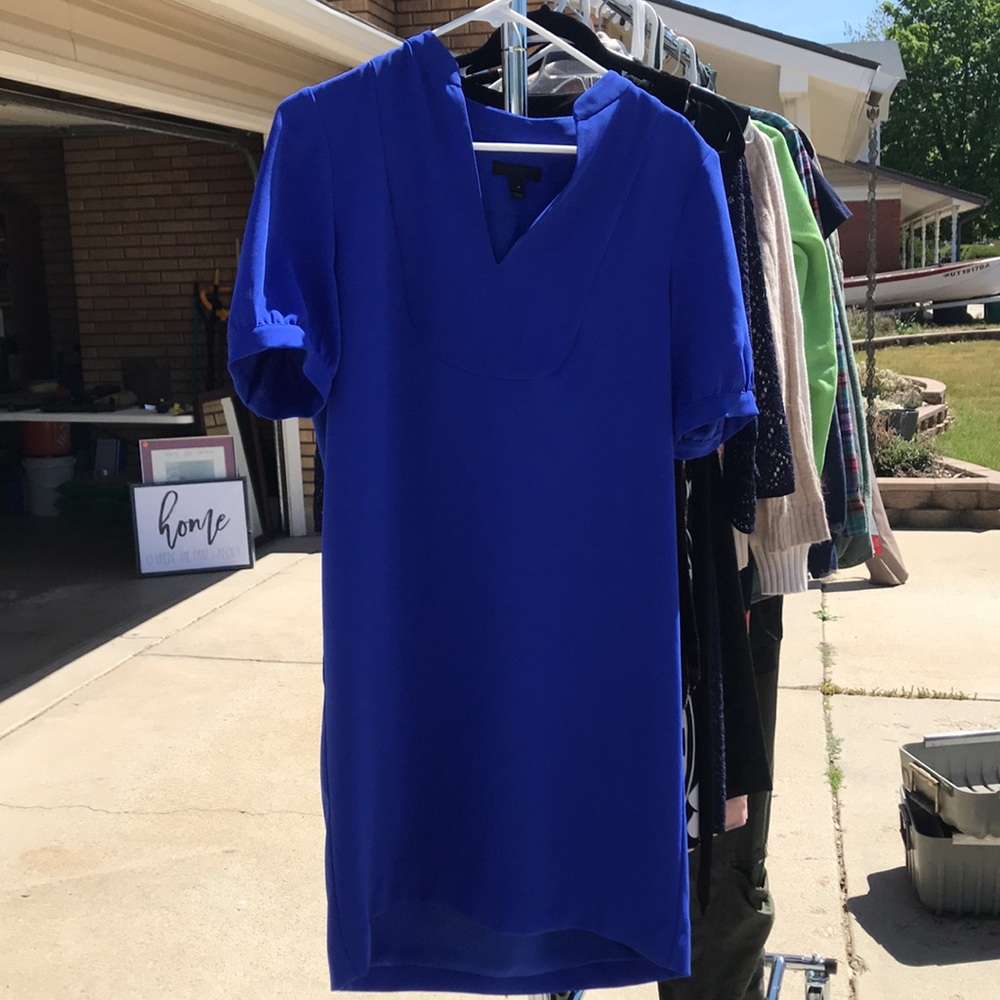 Blue J crew drape dress professional or casual